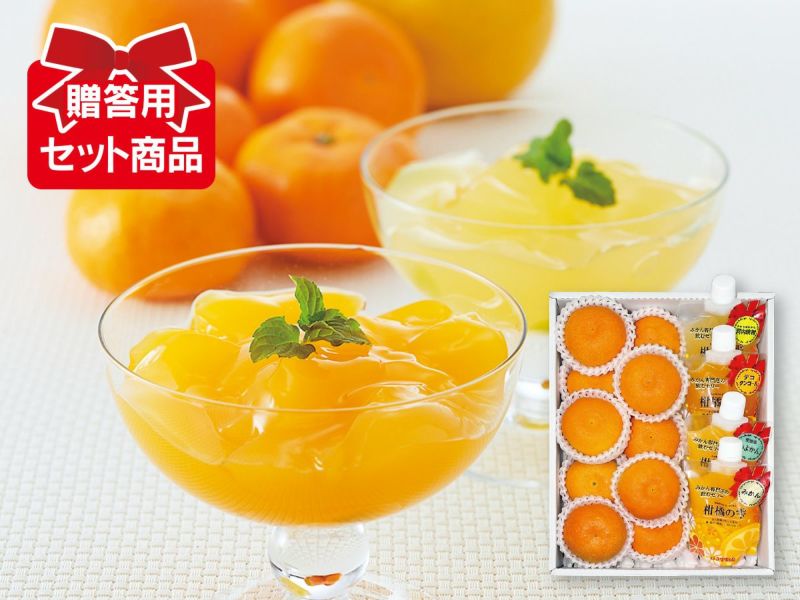 柑橘の雫・飲むゼリー4個＆ハウスみかんM10玉